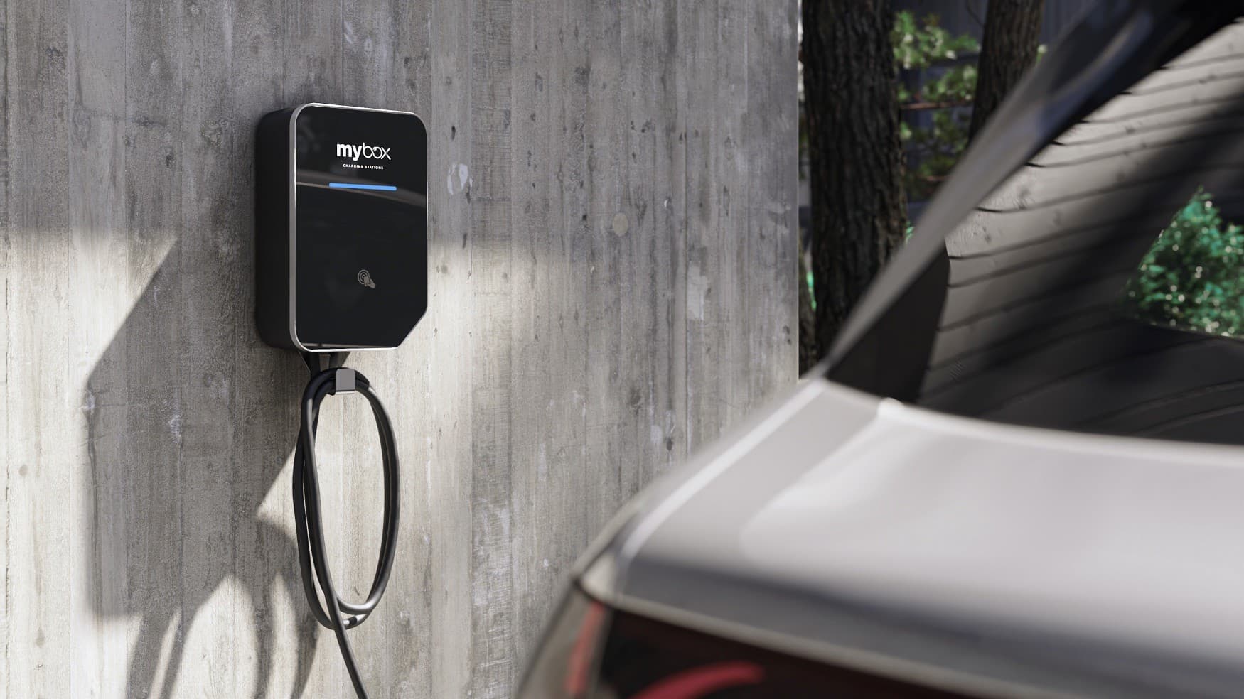 MyBox Plus nabíjecí stanice s charakteristickou zkosenou hranou